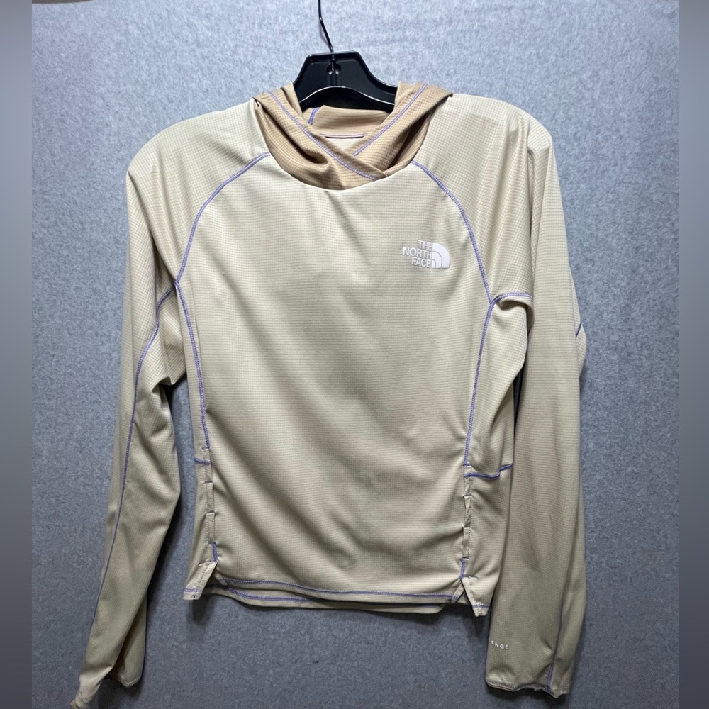 The North Fave Summer LT Sun Hoodie -Gravel Khaki -Women’s [XS] -EUC